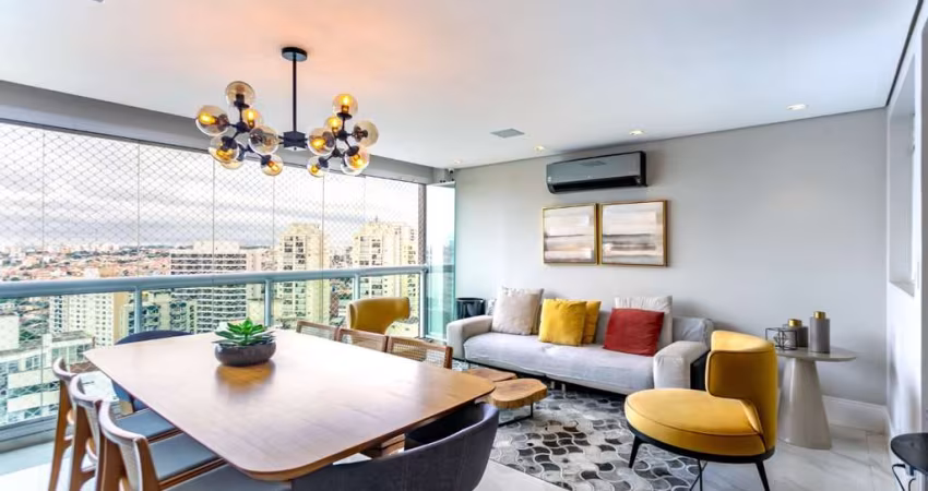 Elegante apartamento tipo para venda com 3 quartos, sendo 3 suítes, 165m²