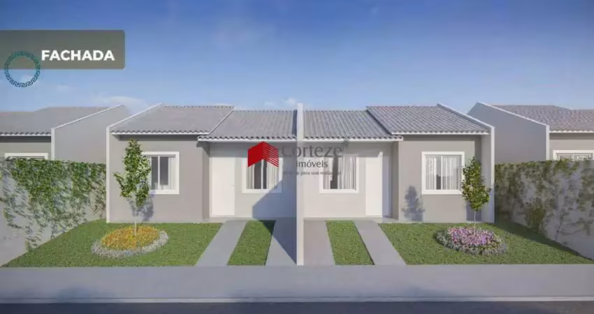 Casa em condomínio com 51,12m² 2 quartos, à venda, no bairro campo largo da roseira em são josé dos pinhais