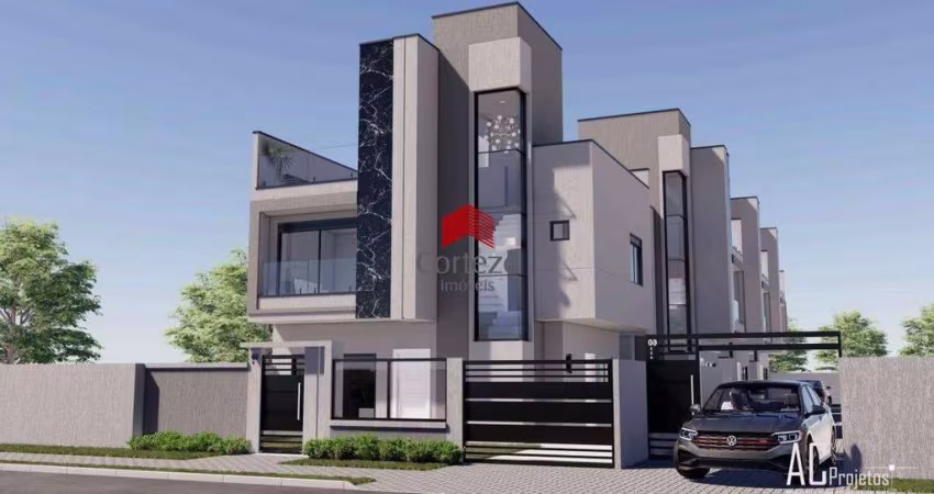 Sobrado em condomínio com 127,73m² 3 quartos, à venda, no bairro Capão Raso em Curitiba
