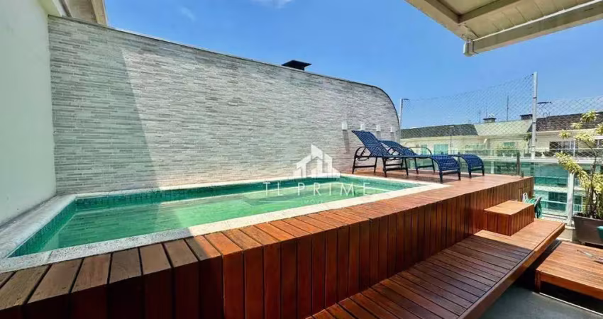 Cobertura com 4 dormitórios à venda, 205 m² por r$ 2.790.000,00 - barra da tijuca - rio de janeiro/rj