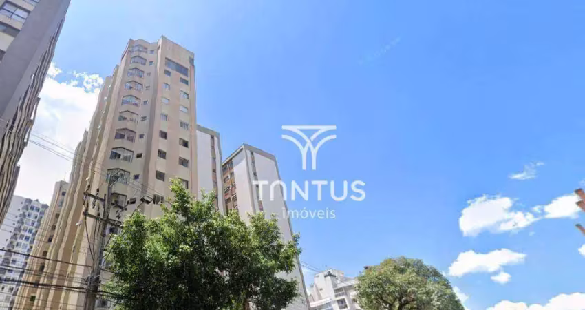 Apartamento com 1 dormitório para alugar, 32 m² por r$ 900,00/mês - cristo rei - curitiba/pr