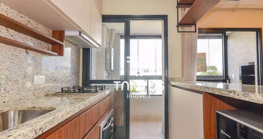 Apartamento com 2 dormitórios para alugar, 64 m² por r$ 3.200,00/mês - portão - curitiba/pr