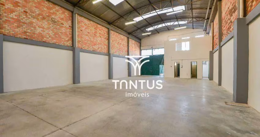 Barração com loja para alugar com 392m² por r$ 9.850/mês - hauer - curitiba/pr