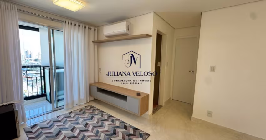 Apartamento na Quarta Parada, 2 dormitórios, 2 banheiros, 1 vaga de garagem, mobiliado