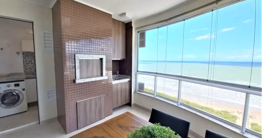 Apartamento mobiliado frente mar – centro de navegantes  vista panorâmica incrível | 3 suítes | 120m² | andar alto