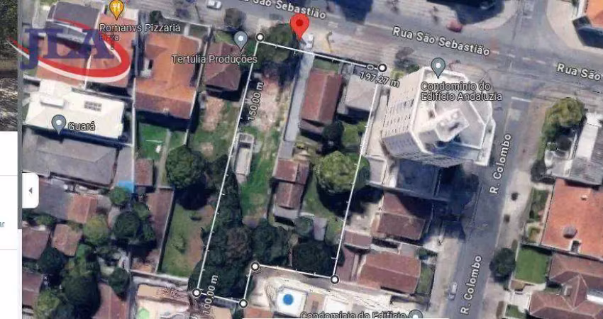 Terreno para alugar, 1968 m² por r$ 18.482,00/mês - ahú - curitiba/pr