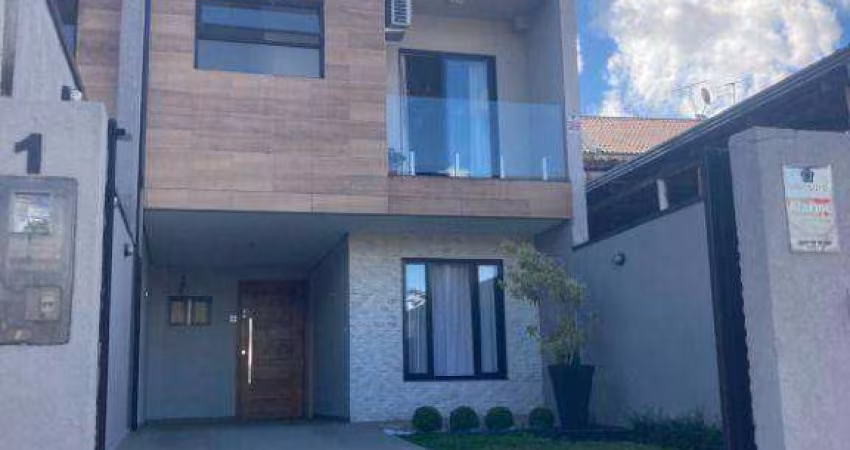 Sobrado com 4 dormitórios, 271 m² - venda por R$ 950.000,00 ou aluguel por R$ 7.515,00/mês - Santa Cândida - Curitiba/PR
