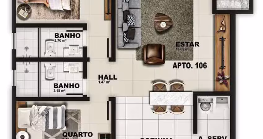 Apartamento para venda em porto seguro, cambolo, 2 dormitórios, 1 suíte, 1 banheiro, 1 vaga