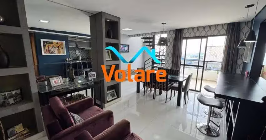 Cobertura duplex à venda no centro de osasco-sp: 3 quartos, 2 suítes, 3 salas, 3 banheiros, 2 vagas - porteira fechada!