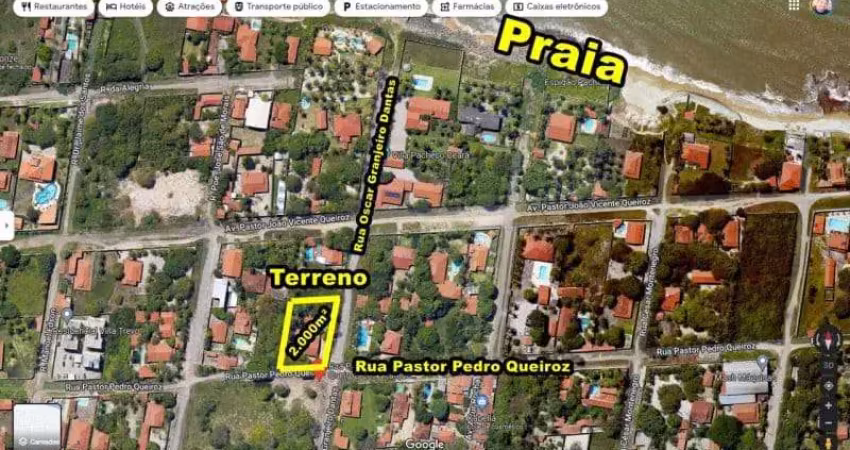 VERAS VENDE TERRENO 2.000M²  NO PACHECO - CAUCAIA - CE