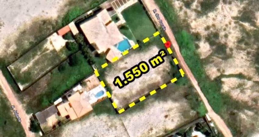 VERAS VENDE TERRENO 1.550M² NO PORTO DAS DUNAS