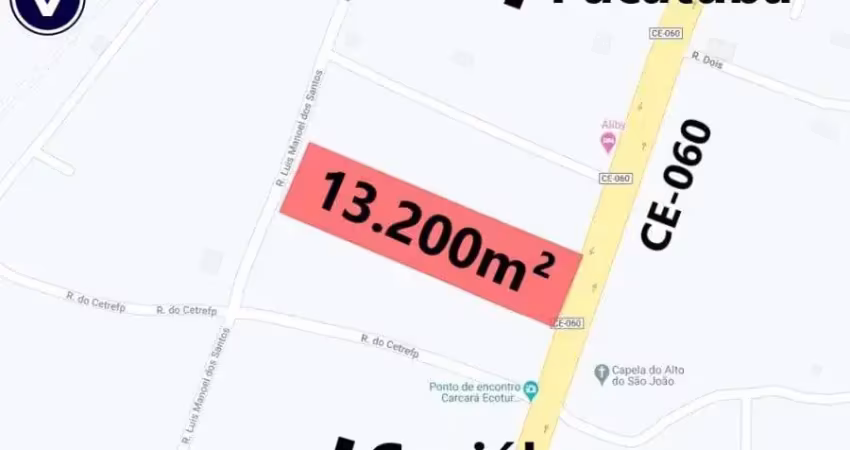 Veras vende terreno 13.200m² entre a pacatuba e guaiúba no c
