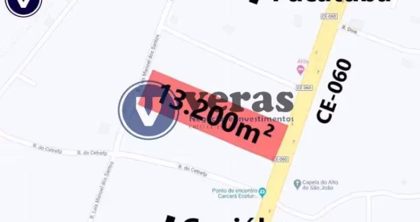 Terreno à venda na Avenida Governador Faustino de Albuquerque, Alto São João, Pacatuba