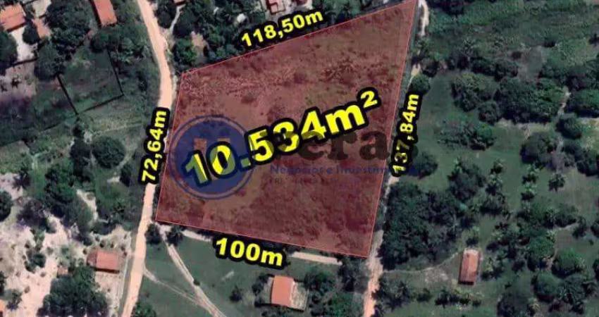 Veras vende terreno 10.534m² na caponga - cascavel-ce