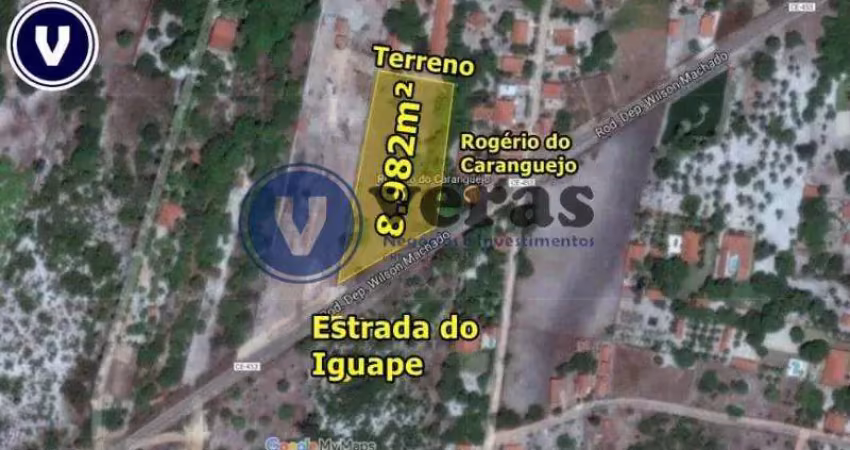 Veras vende terreno na frente da estrada para o iguape com 8