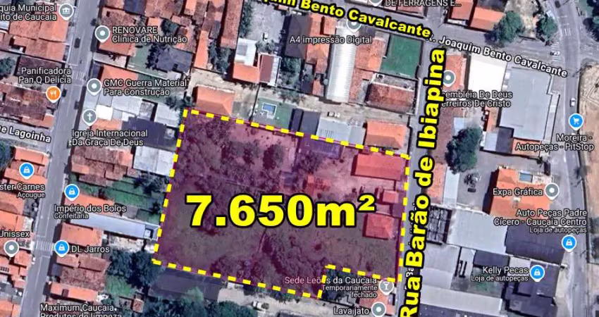 VERAS VENDE TERRENO 9.825m² NO CENTRO DE CAUCAIA-CE