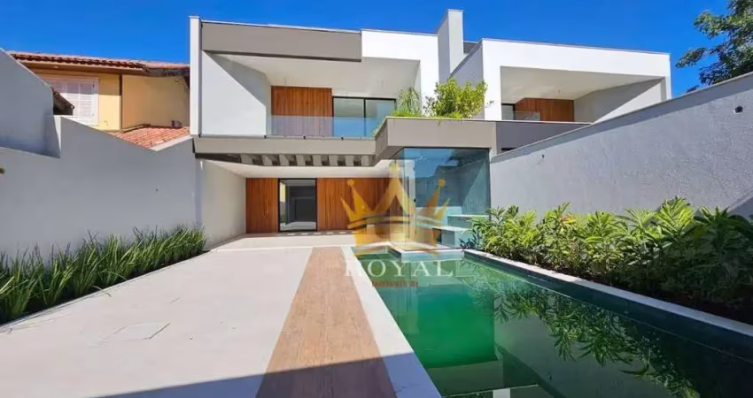 Casa triplex de alto padrão em condominio, à venda na barra da tijuca, rio de janeiro, rj