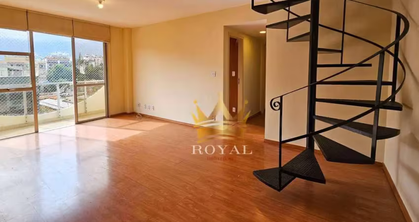 Cobertura sol da manhã com 3 quartos à venda, 180 m² por r$ 580.000 - freguesia de jacarepaguá - rio de janeiro/rj