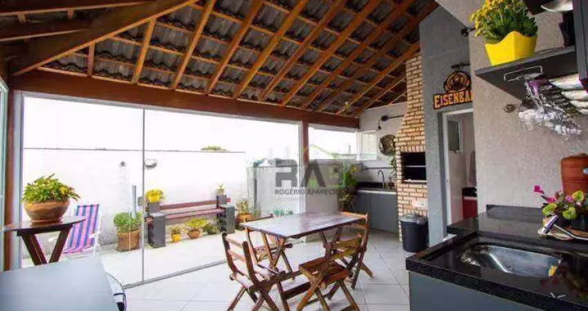 Cobertura com 2 dormitórios à venda, 82 m² por r$ 492.900,00 - vila américa - santo andré/sp