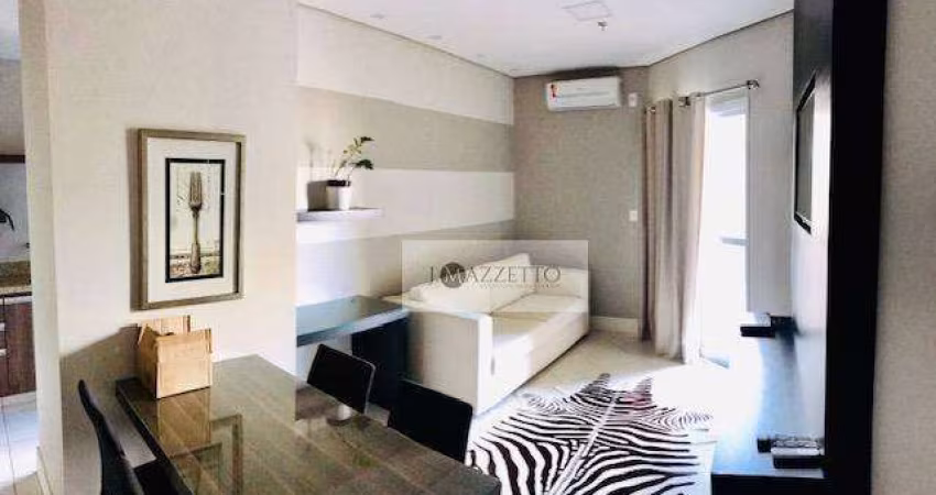 Flat com 1 dormitório para alugar, 52 m² por R$ 4.800,02/mês - Centro - Indaiatuba/SP