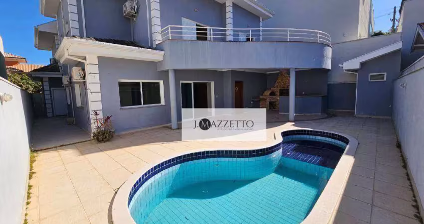 Sobrado com 5 dormitórios para alugar, 405 m² por r$ 13.497,71/mês - jardim residencial santa clara - indaiatuba/sp