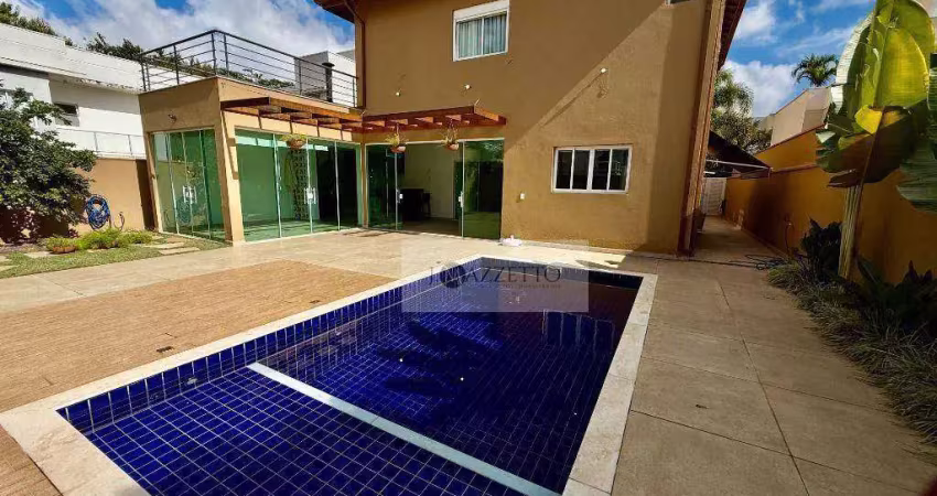 Sobrado com 4 dormitórios para alugar, 306 m² por r$ 16.477,00/mês - jardim residencial santa clara - indaiatuba/sp