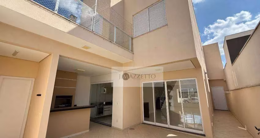 Sobrado com 3 dormitórios para alugar, 219 m² por r$ 7.127/mês - jardim bréscia - indaiatuba/sp