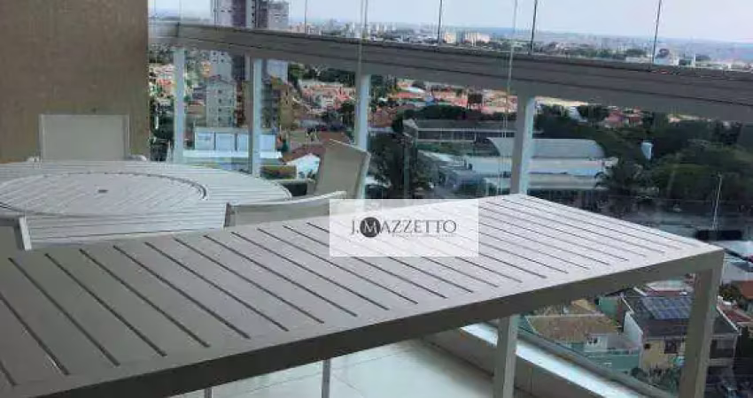 Apartamento com 3 suítes para alugar, 140 m² por r$ 11.640/mês - vila castelo branco - indaiatuba/sp
