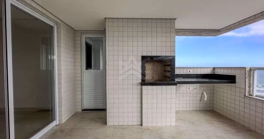 Apartamento novo a venda Praia Grande 3 quartos frente mar na Vila Caiçara