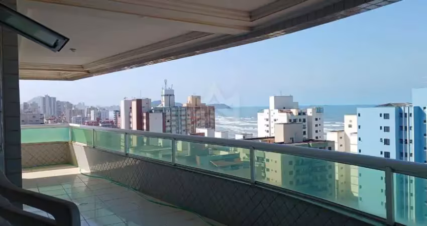 Apartamento a venda Praia Grande SP 3 quartos suites vista mar na Vila Tupi