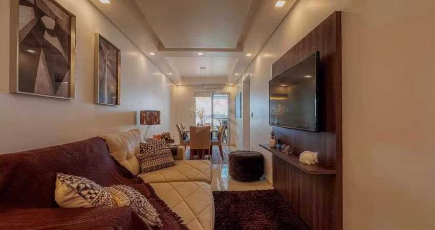 Apartamento Mobiliado com 3 Quartos, Vista Mar e lazer- Guilhermina Praia Grande