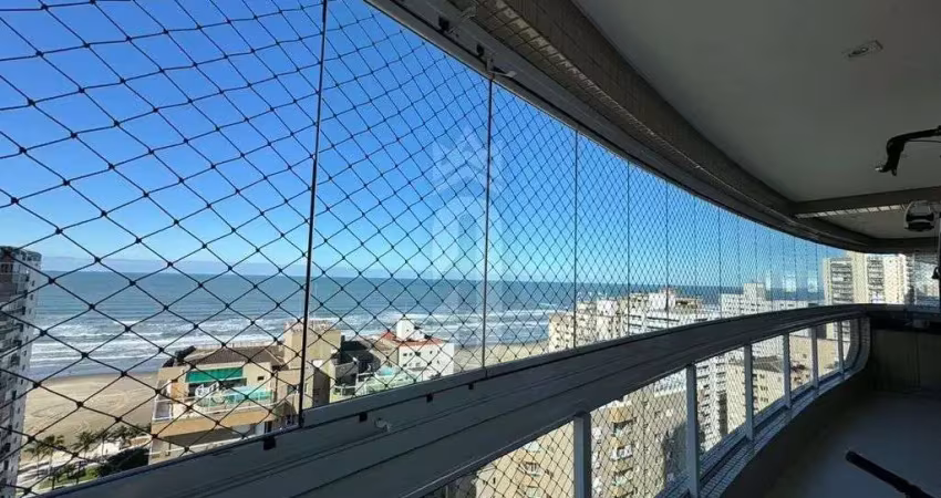 Apartamento à venda com 3 quartos suítes vista mar na aviação praia grande-sp