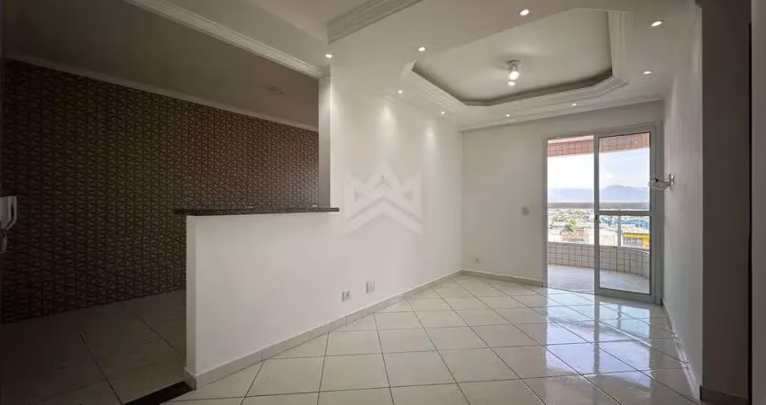 Apartamento a venda Praia Grande 1 quarto, churrasqueira na sacada e lazer compl