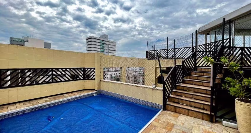 Cobertura Vista Mar à venda com 5 quartos Piscina na Tupi Praia Grande-SP 344 m²