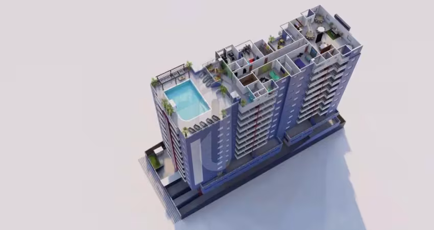 Apartamento 1 dormitório 1 suíte 1 vaga 49m² - guilhermina, praia grande/sp