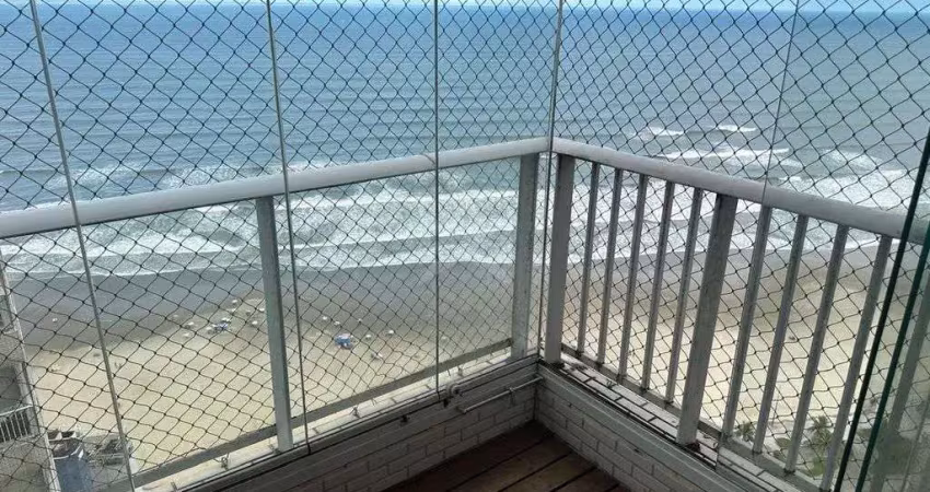 Apartamento frente mar 2 dormitórios 1 suíte 70m² - mirim, praia grande/sp
