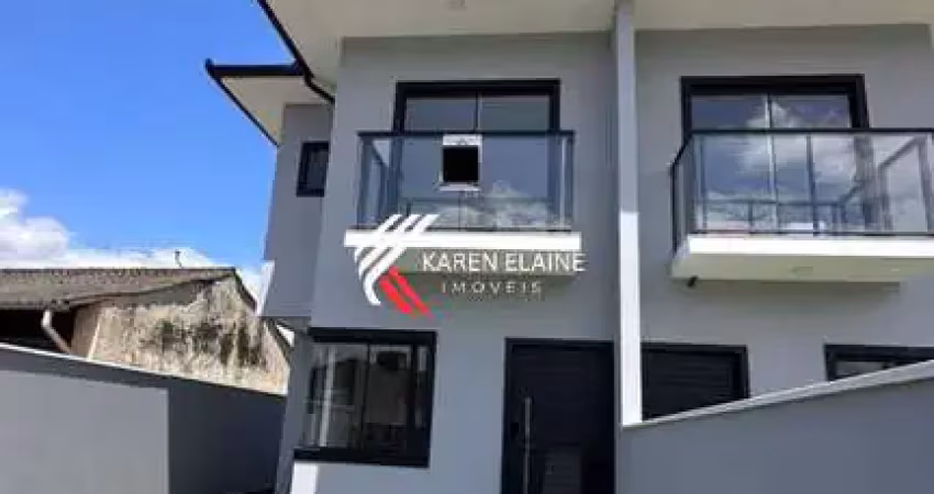 Sobrado moderno novo à venda com 02 suítes + sacada  no alto ariríu palhoça