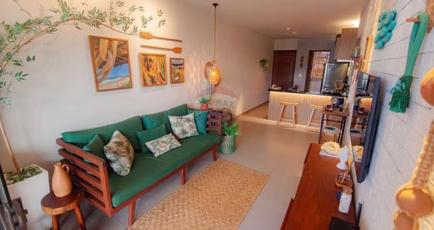 Imóvel de luxo em Imbassaí: Apartamento de 2 quartos com suíte e garagem dupla, 79m² na encantadora Mata de São João-BA!