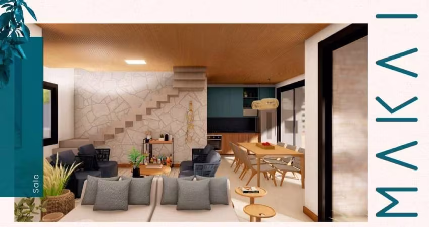 Casa em Condomínio de Luxo na Praia do Forte, 2 quartos, 2 suítes, 75m² - Mata de São João-BA