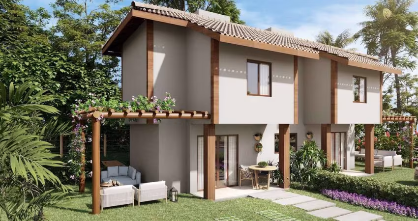 Casa em condomínio à venda em Mata de São João-BA, na Praia do Forte! 2 quartos, 2 suítes, 1 sala, 3 banheiros, 2 vagas e 1.915m² de área.