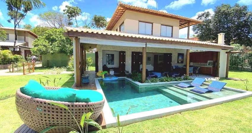Casa de luxo em condomínio na Praia do Forte - 4 quartos, 4 suítes, 6 banheiros - Mata de São João-BA