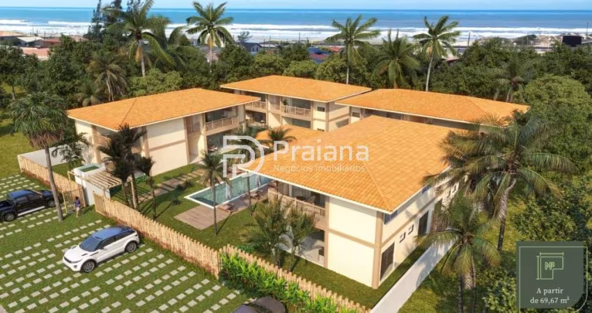 Apartamento à Venda em Imbassaí: 2 Quartos, 1 Suíte, 2 Banheiros e 69,67 m² de Área - Mata de São João-BA