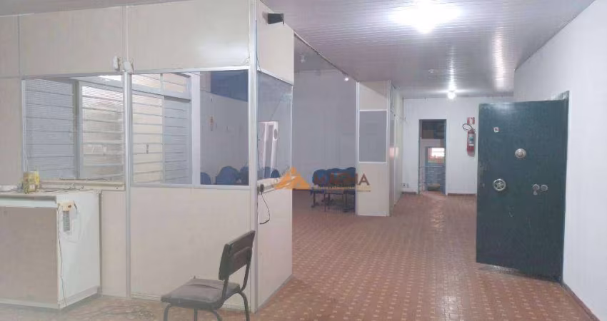 Salão para alugar, aproximadamente 200 m², 02 banheiros, mezanino, por R$ 5.000/mês - Campos Elíseos - Ribeirão Preto/SP