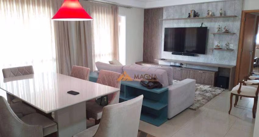 Apartamento com 3 suítes.todo mobiliado, 124 m² - venda por R$ 1.300.000 ou aluguel por R$ 9.127/mês - Bosque das Juritis - Ribeirão Preto/SP