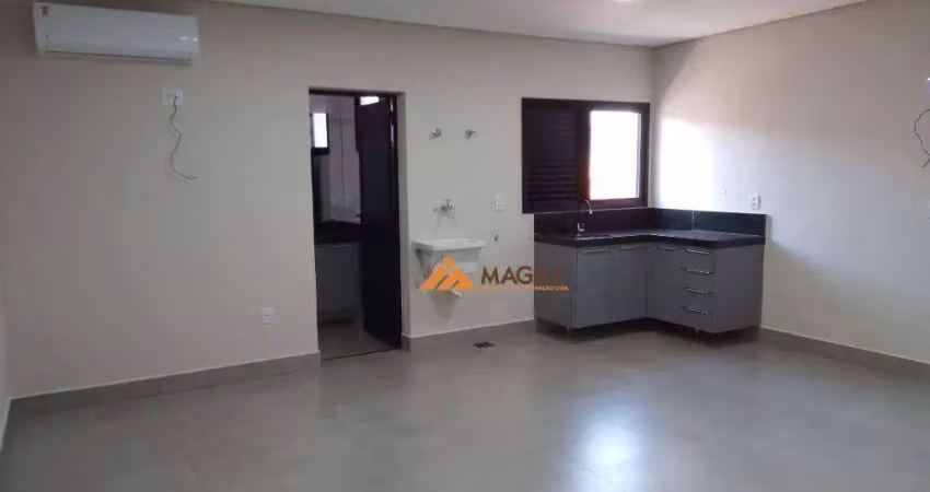 Kitnet com 1 quarto/sala para alugar, 36 m² por r$ 1.300/mês - iguatemi - ribeirão preto/sp