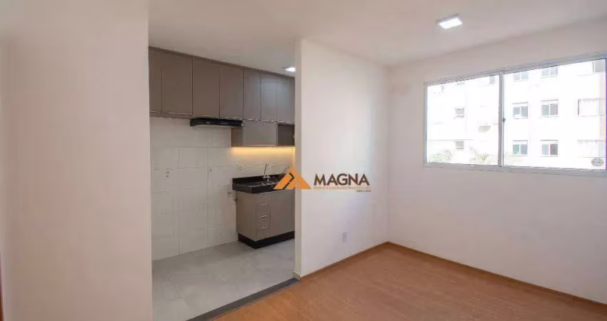 Apartamento com 2 quartos para alugar, 44 m² por r$ 2.065/mês - recreio das acácias - ribeirão preto/sp