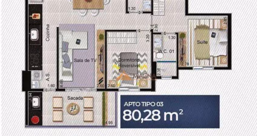 Apartamento à venda, 80 m² por r$ 526.223,95 - jardim sumaré - ribeirão preto/sp