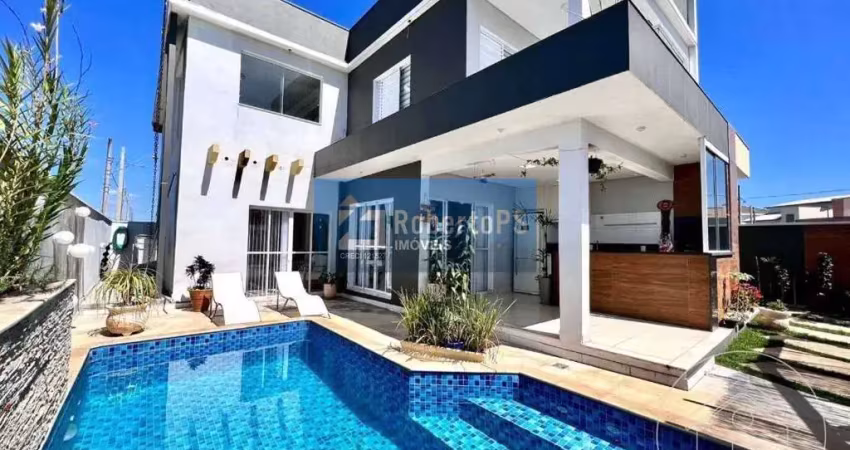 Maravilhoso sobrado com piscina à venda  no residencial bela vista em caçapava