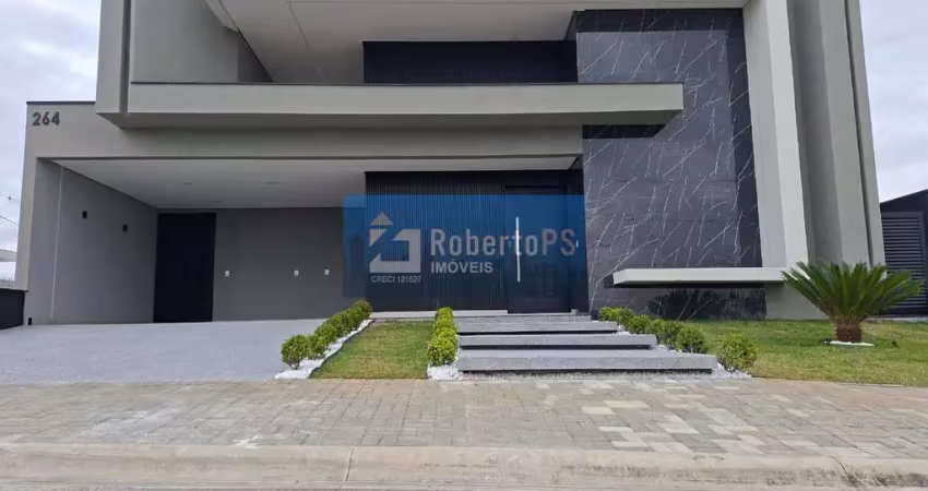 Casa térrea de luxo em condomínio: 3 quartos, 3 suítes, 2 salas, 2 vagas de garagem - caçapava-sp, santa mônica.