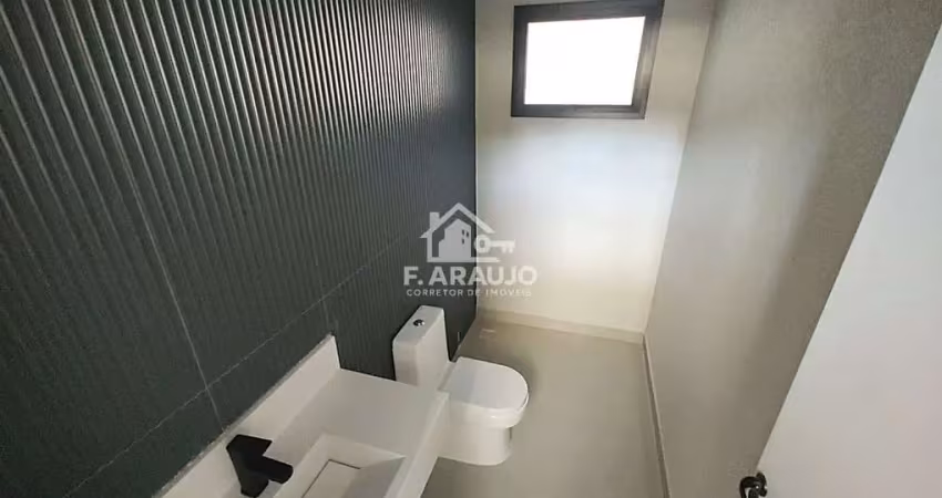Casa em condomínio fechado à em sorocaba-sp! casa nova com 3 suítes, piscina e área gourmet